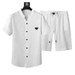 ea7 armani ensembles de survetement manche courte shirt and short sets ea2022 blanc